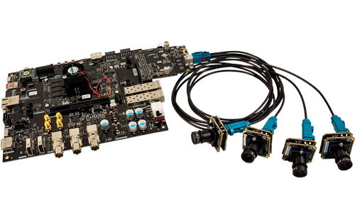 small computer board and cameras