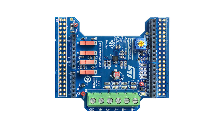 STMicroelectronics X-NUCLEO-IHM06A1 - front view of the board