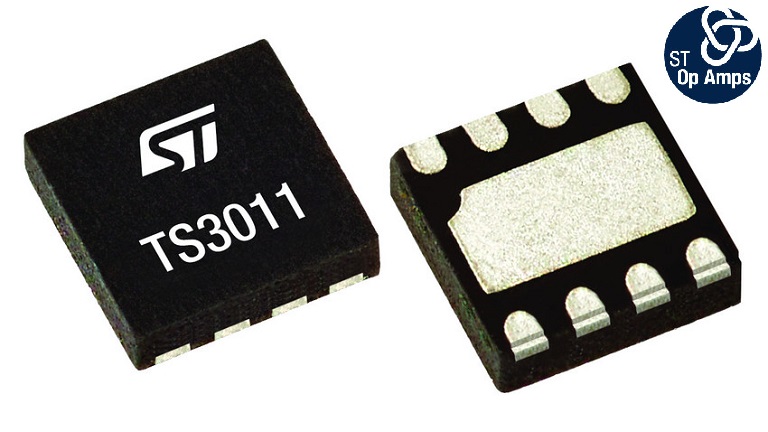 STMicroelectronics TS3011 front side of the chip