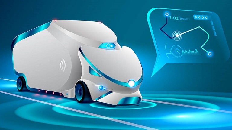 Illustration of a virtual truck