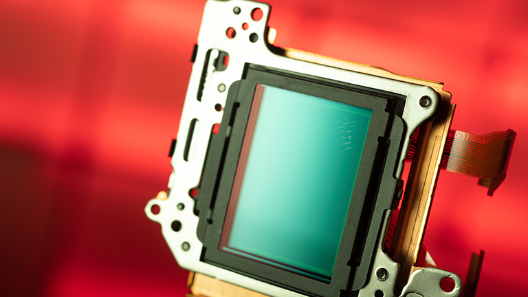 sensor image close up