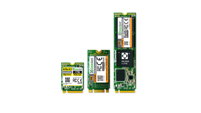 Greenliant NVMe M.2 ArmourDrive SSDs - back side of the SSDs