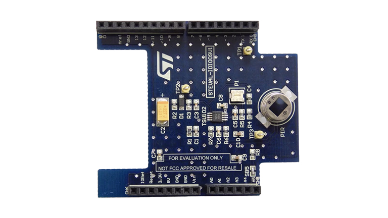 STMicroelectronics STEVAL-IDI009V1 - front side of the board