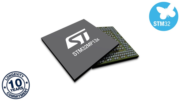 STMicroelectronics STM32MP13 MPU - front and back side