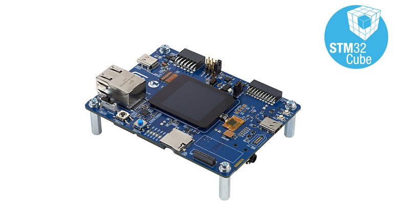 STMicroelectronics STM32H573I-DK Board - sideview
