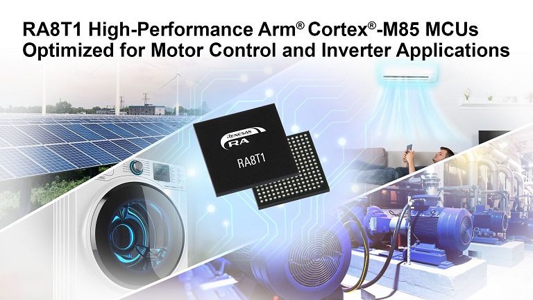 Renesas RA8T1 group MCUs product image