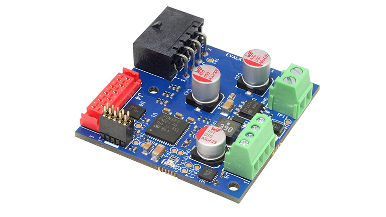 STMicroelectronics EVALKIT-ROBOT-1 - front side view of the board