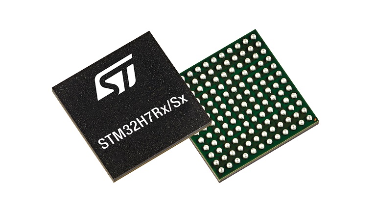 STMicroelectronics STM32H7Rx/Sx product sample - front and back side