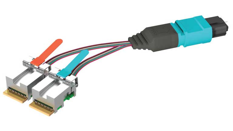 Samtec's ETUO Series - FireFly™ Extended Temperature Active Optical Micro Flyover Cable Assembly