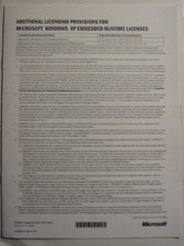 Additional Licsensing Provisions Letter
