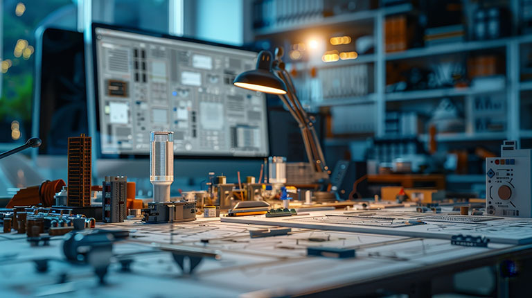 Engineers_bench_with_electronic_components