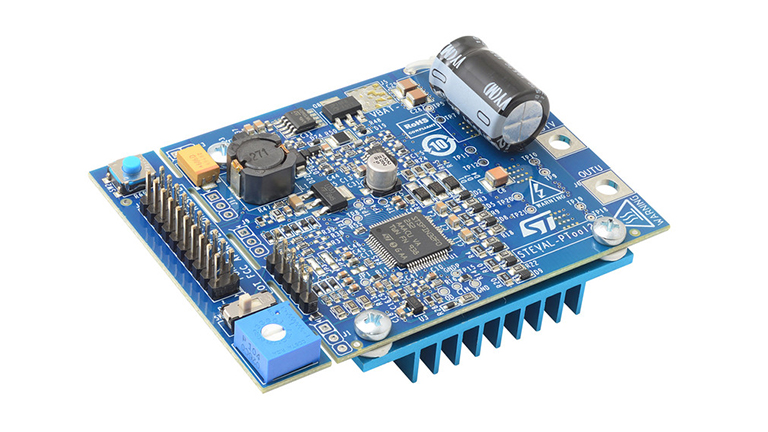STMicroelectronics STEVAL-PTOOL2V1 - front side view of the board