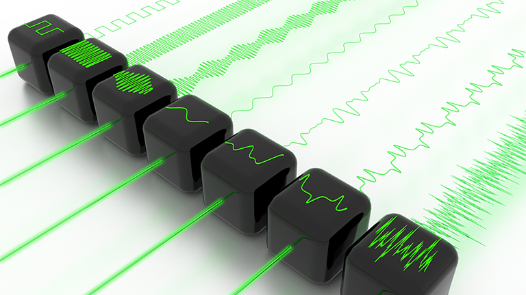 An illustration of the type of analog signals microcontrollers work with