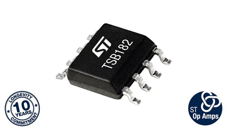 STMicroelectronics TSB182 - front side view of the amplifier