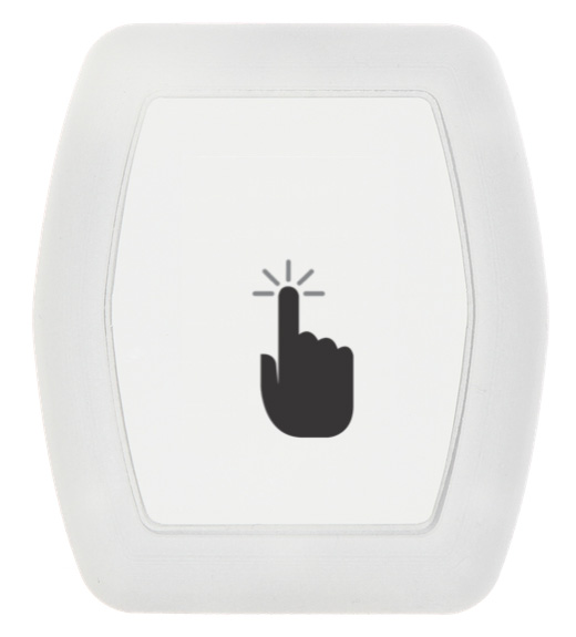 FMLR IoT Button - top side of the product FMLR IoT Button - top side of the product