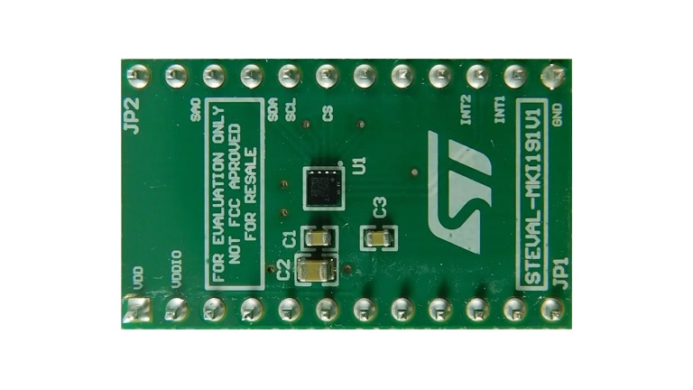 STMicroelectronics STEVAL-MKI191V1 evaluation board - top view