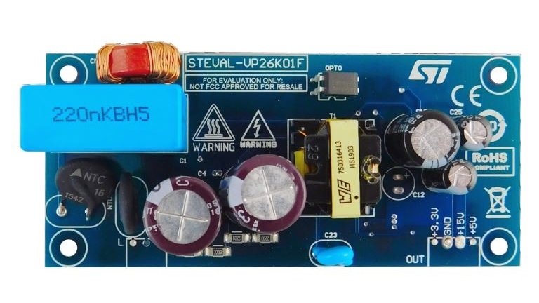 STMicroelectronics STEVAL VP26K01F evaluation board - top view