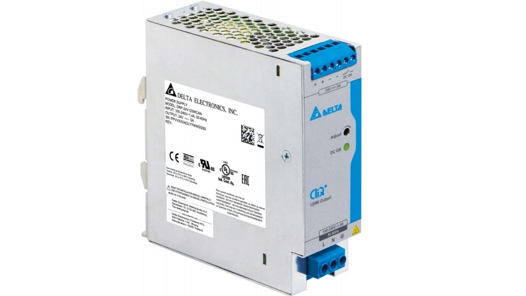 Delta CliQ III Series DRP-24V120W1CAN DIN Rail Power Supply