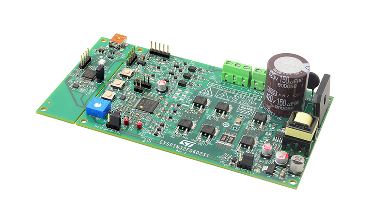 STMicroelectronics EVSPIN32F0602S1 - front side view of the board