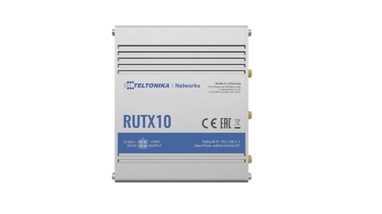 Teltonika RUTX10 - front side of the module