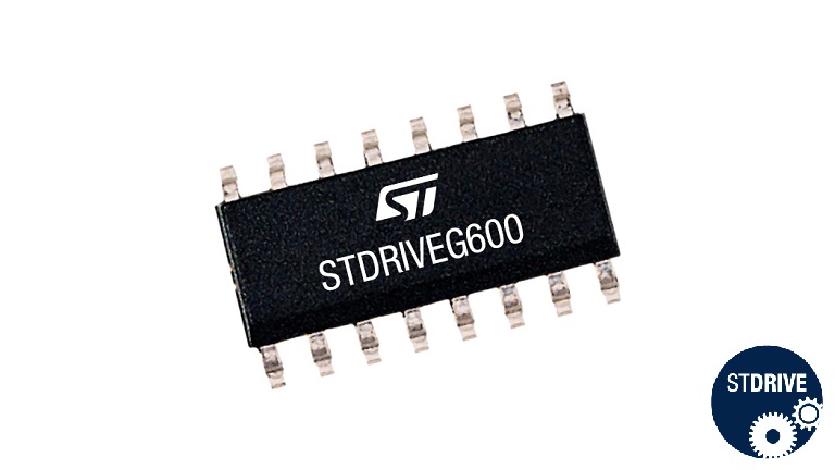 Top side of the STMicroelectronics STDRIVEG600 half-bridge gate driver