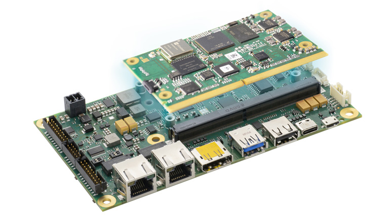 NXP SM2S IMX8MINI System-on-Module - angle view