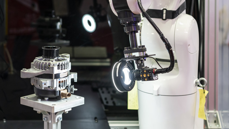 Smart machine scanning the motor