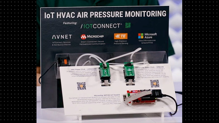 IoT HVAC Air Pressure Monitoring Display