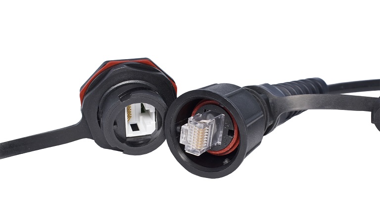 Stewart Connector SealJack™ Cable Applied RJ45 Modular Plugs And Jacks