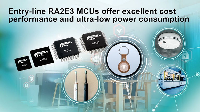 Renesas RA2E3 group product image