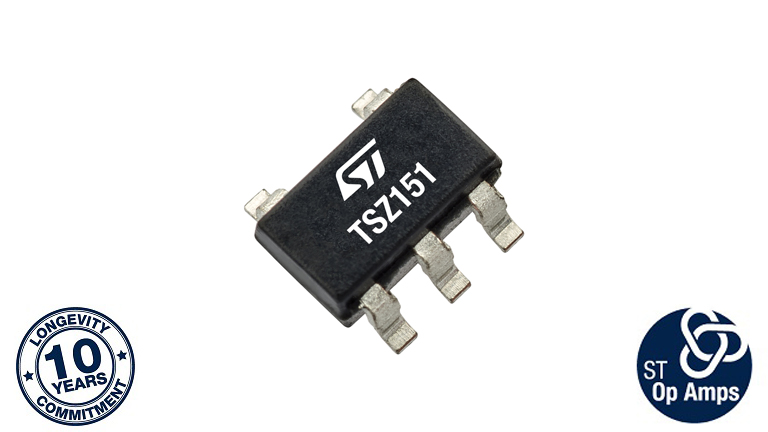 STMicroelectronics TSZ151 - front side view of the amplifier