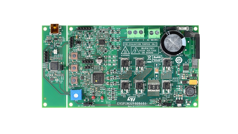 STMicroelectronics EVSPIN32F0251S1 - front side of the board