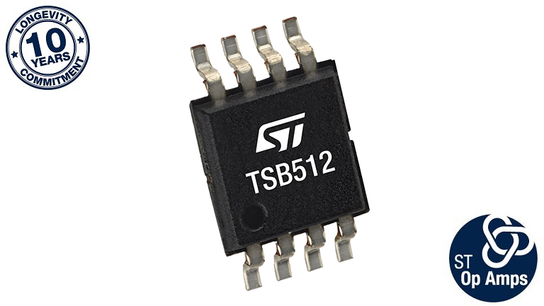 STMicroelectronics TSB512 - front side view of the amplifier