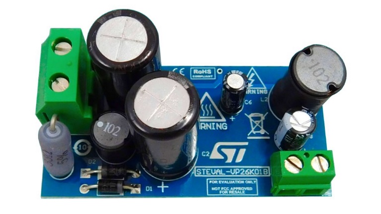STMicroelectronics STEVAL VP26K01B evaluation board - top view