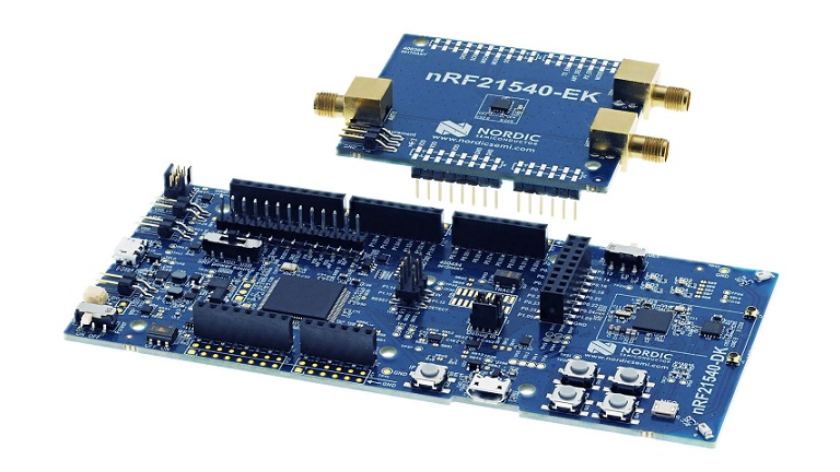 Nordic Semiconductor nRF21540 DB Development Bundle consisting of an nRF21540 EK and an nRF21540 DK
