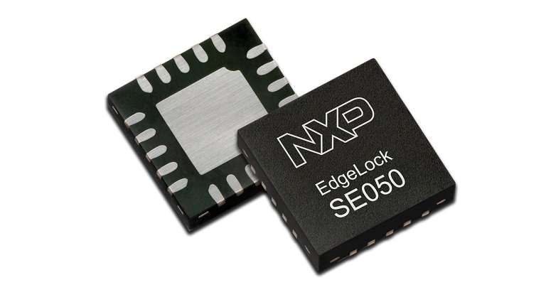 Front and back side of NXP EdgeLock SE050 secure element
