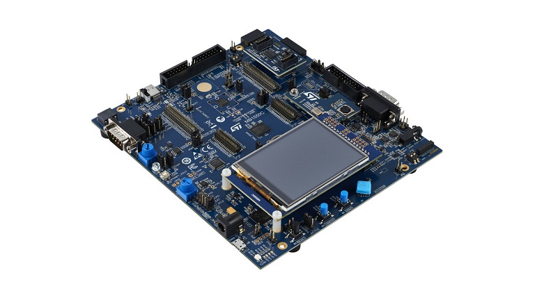 ST's STM32U575I-EV evaluation board - top side
