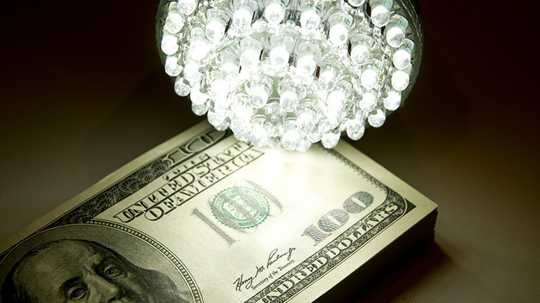 LEDs and money
