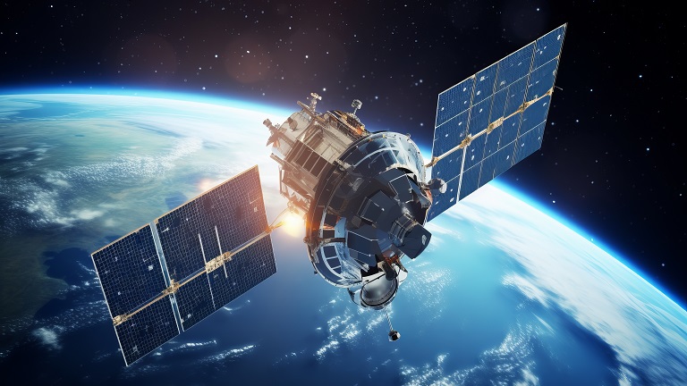 Satellite in Earth's orbit