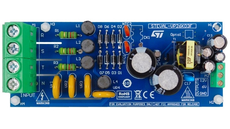 STMicroelectronics STEVAL VP26K03F evaluation board - top view