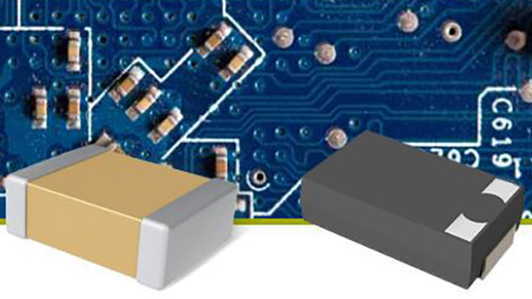 Solid Tantalum and Tantalum Polymer Capacitors for Surface-Mount MLCCs