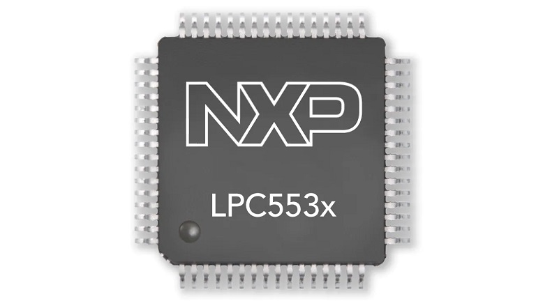 NXP LPC553x/S3x - front side of the chip