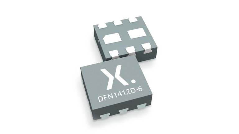 Nexperia DFN1412D-6 - Front and back side