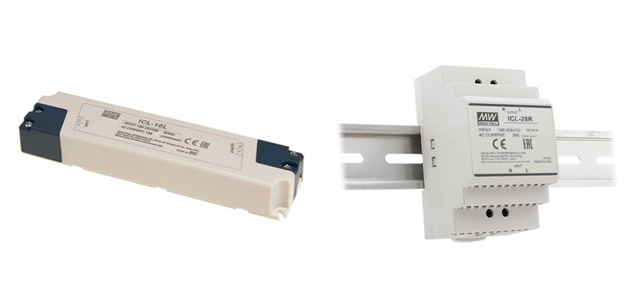 MEAN WELL ICL-16L and ICL 28R series AC-DC power supplies