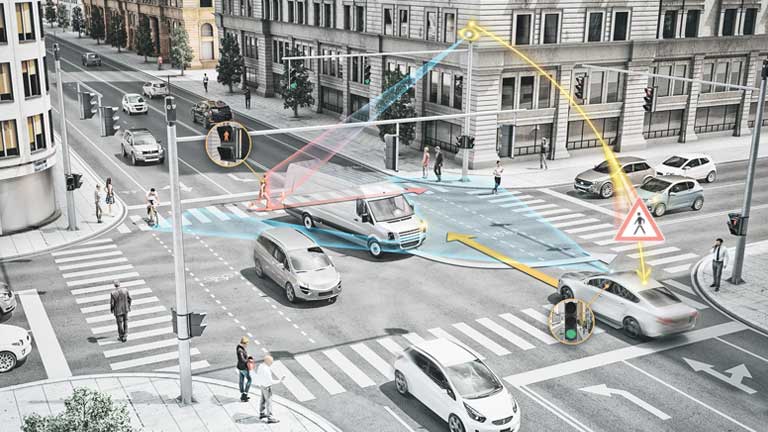 Smart cars in a crossroad