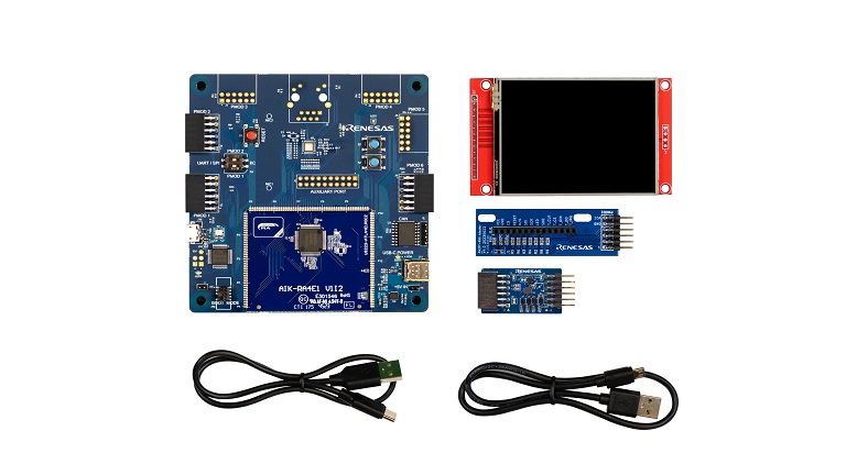 Renesas AIK-RA4E1 kit content